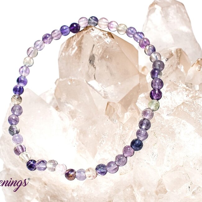 Rainbow Fluorite Bracelets - 4mm Mini