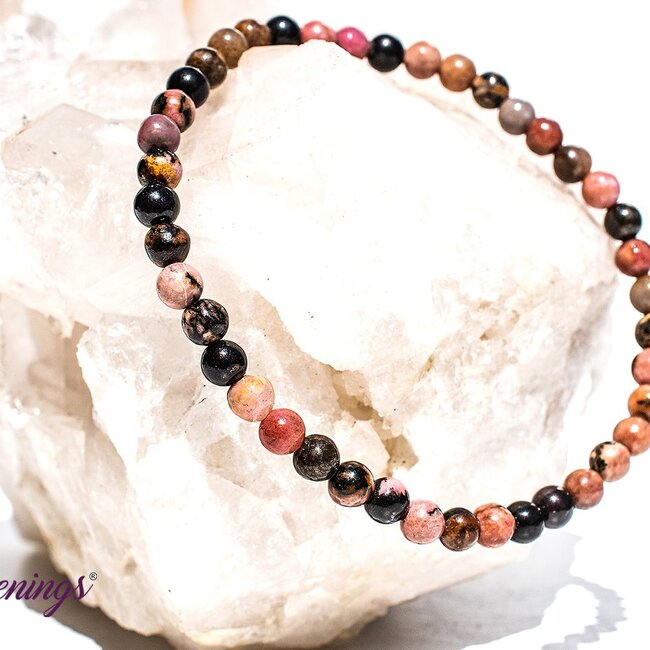 Rhodonite Bracelets - 4mm Mini