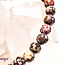 Red Leopardskin Jasper Bracelets - 4mm Mini