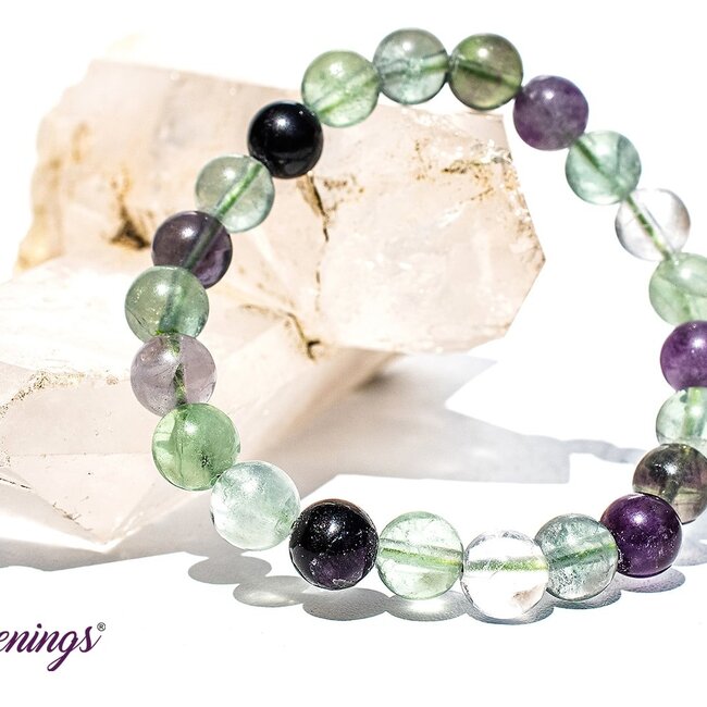 Rainbow Fluorite Bracelets - 8mm