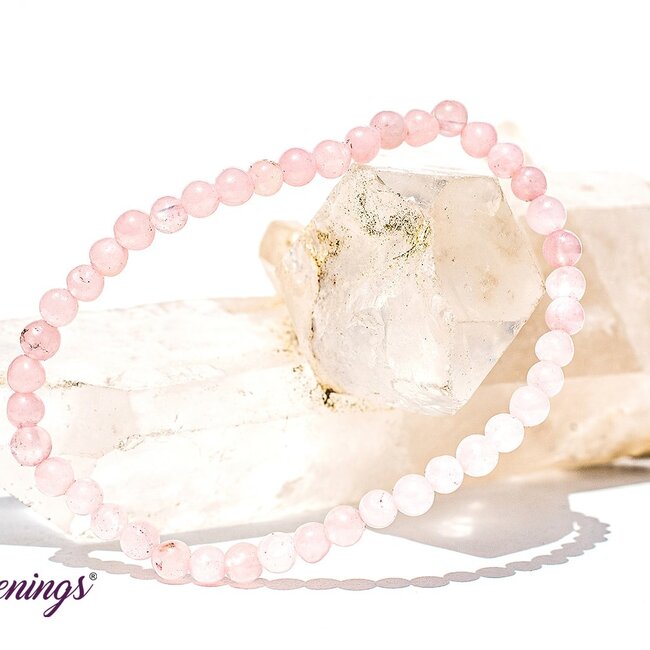 Rose Quartz Bracelets - 4mm Mini