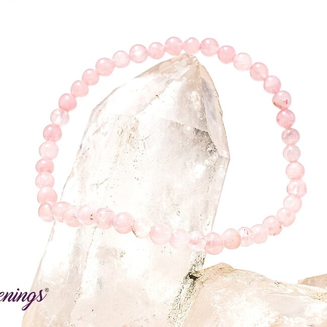 Rose Quartz Bracelet-4mm