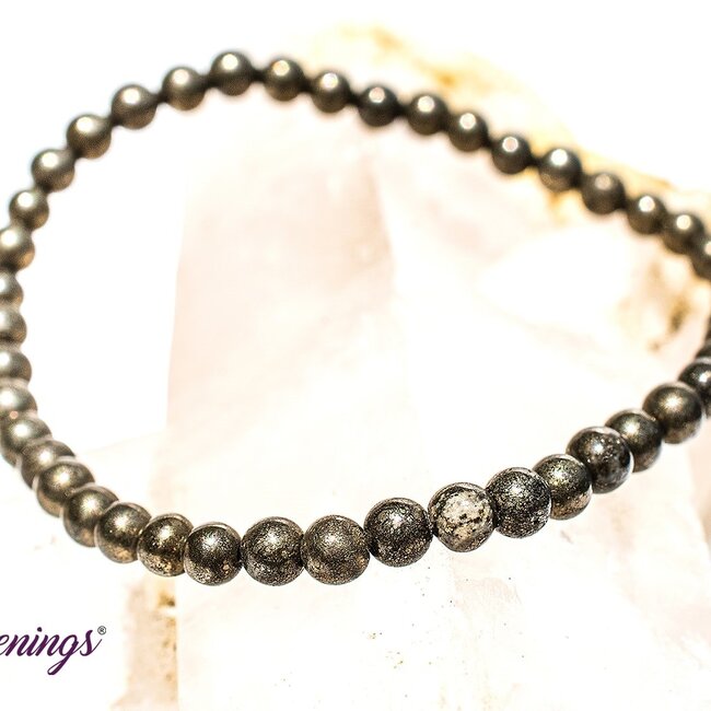 Pyrite (Chalcopyrite) Bracelets - 4mm Mini