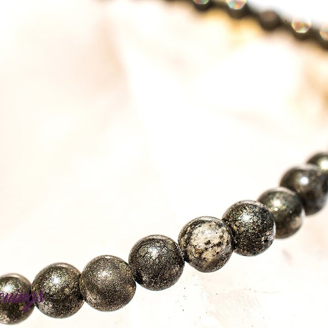 Pyrite (Chalcopyrite) Bracelets - 4mm Mini