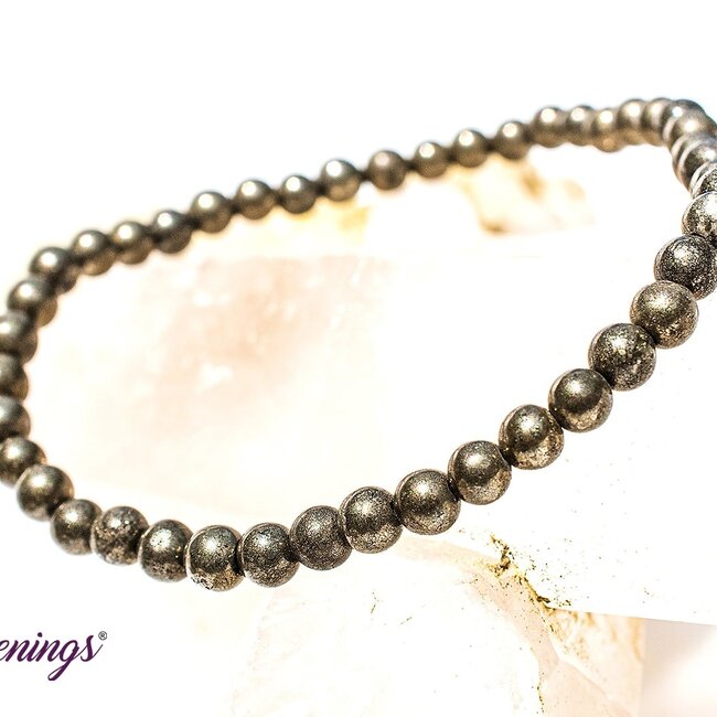 Pyrite (Chalcopyrite) Bracelets - 4mm Mini