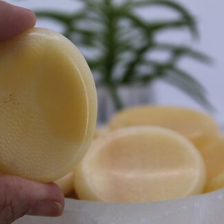 Orange Calcite Worry Stones - Large Oval