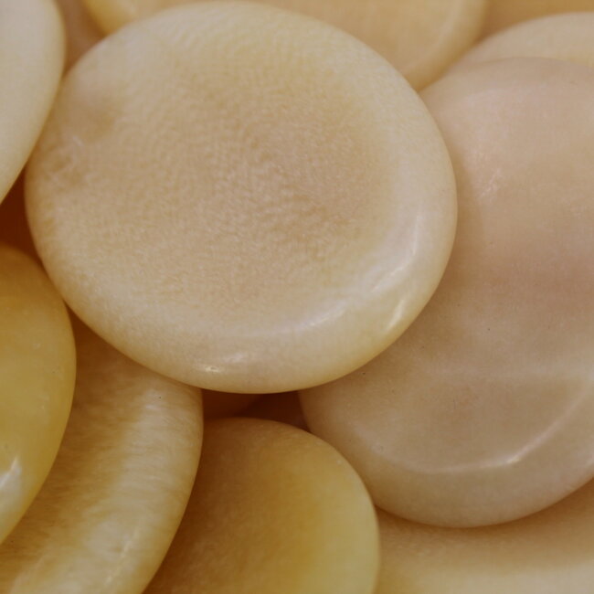 Orange Calcite Worry (Thumb Fidget Relaxation Pocket) Stones - Large Oval