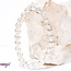 White Angel Aura Quartz Bracelets - 8mm Clear Mermaid