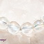 White Angel Aura Quartz Bracelets - 8mm Clear Mermaid