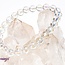 White Angel Aura Quartz Bracelet-8mm Clear