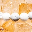 White Howlite (Magnesite) Bracelets - 8mm