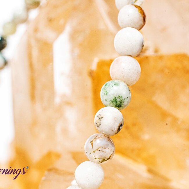 Tree Agate Bracelets - 4mm Mini