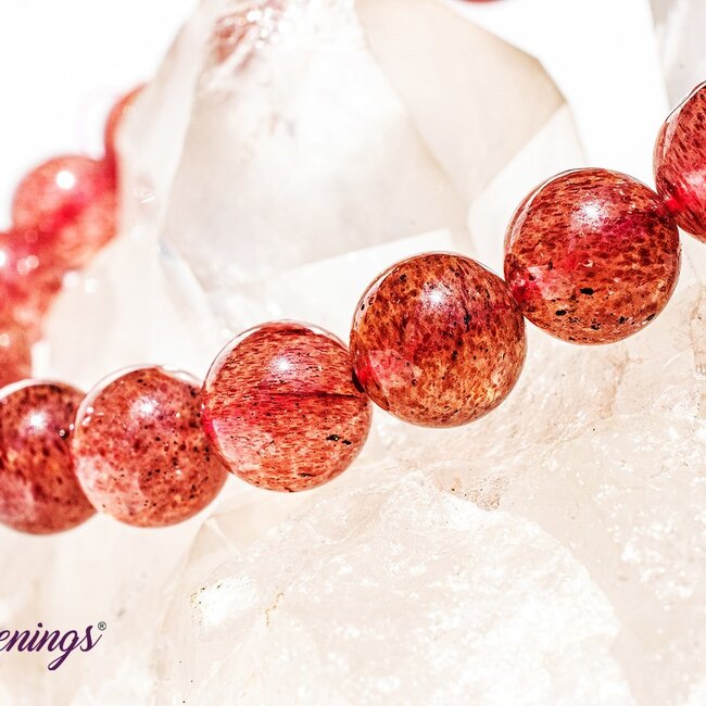 Strawberry Quartz (Red Guava) AAA Grade Bracelets - 8mm