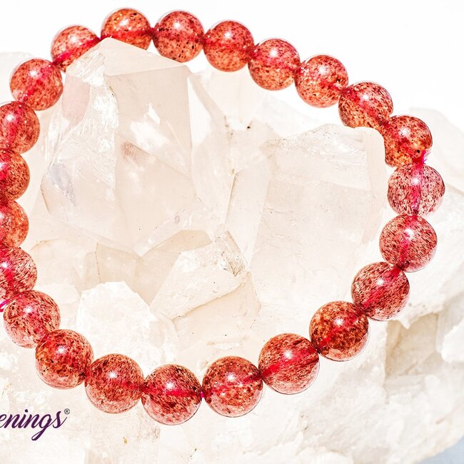Strawberry Quartz (Red Guava) AAA Grade Bracelets - 8mm