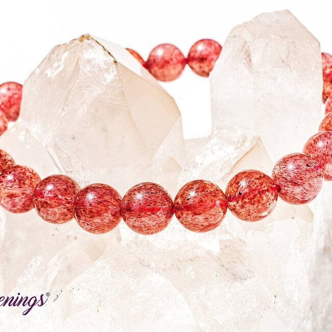 Strawberry Quartz (Red Guava) AAA Grade Bracelets - 8mm