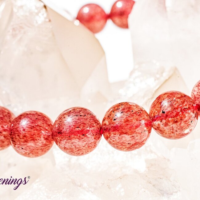 Strawberry Quartz (Red Guava) AAA Grade Bracelets - 8mm