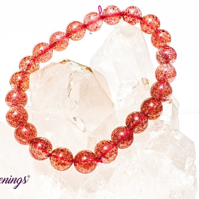 Strawberry Quartz (Red Guava) AAA Grade Bracelets - 8mm