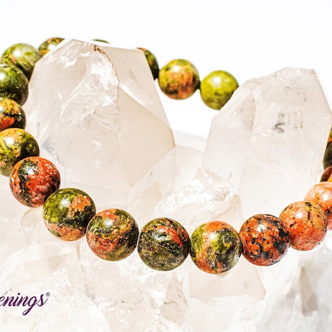 Unakite Jasper Bracelets - 8mm