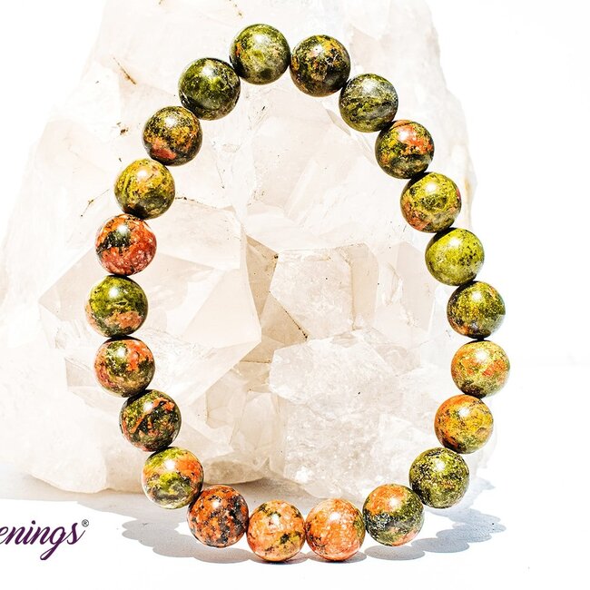 Unakite Jasper Bracelets - 8mm