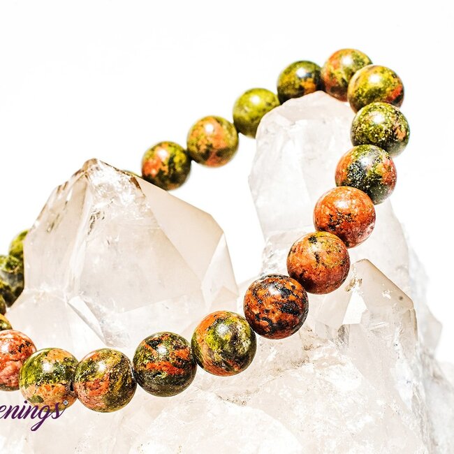 Unakite Jasper Bracelets - 8mm