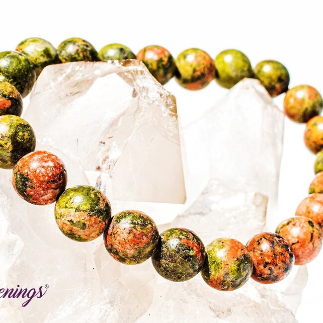 Unakite Jasper Bracelets - 8mm