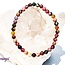 Mixed and Assorted Tourmaline Bracelets - 5 -7mm (Watermelon)