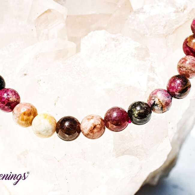 Mixed and Assorted Tourmaline Bracelets - 5 -7mm (Watermelon)