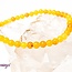 Yellow Gold Jade Bracelets - 4mm Mini Jadeite