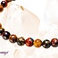 Tri Color Tiger Eye Bracelets (Gold, Red & Blue) - 4mm Mini