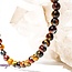 Tri Color Tiger Eye Bracelets (Gold, Red & Blue) - 4mm Mini