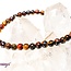 Tri Color Tiger Eye Bracelets (Gold, Red & Blue) - 4mm Mini