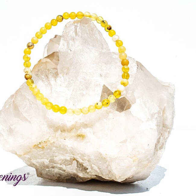 Yellow Gold Opal Bracelets - 4mm