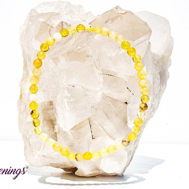 Yellow Gold Opal Bracelets - 4mm