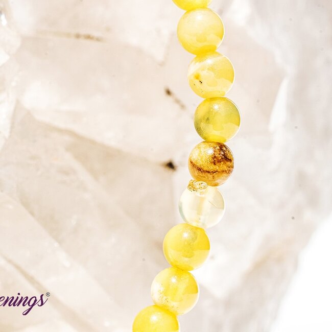 Yellow Gold Opal Bracelets - 4mm