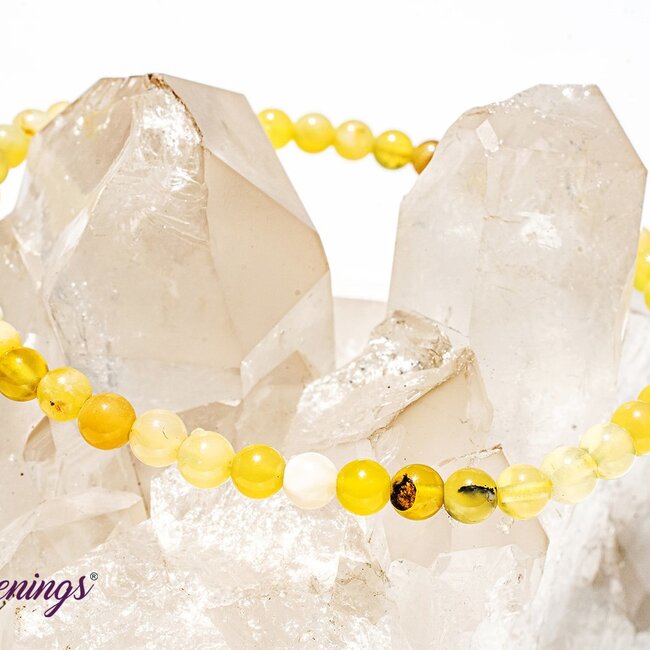 Yellow Gold Opal Bracelets - 4mm