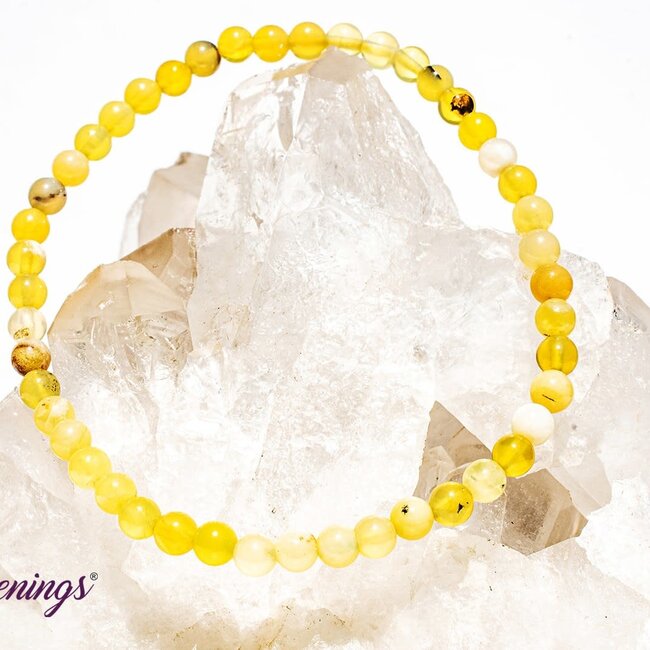 Yellow Gold Opal Bracelets - 4mm