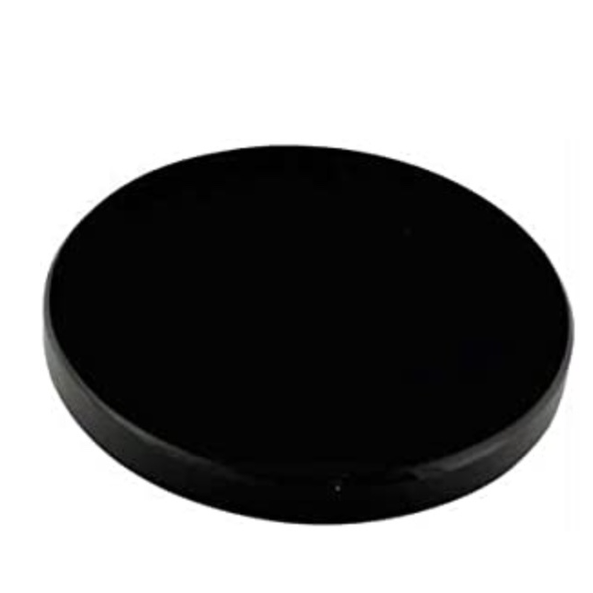 Black Obsidian Scrying Mirror - 4" Plate with Stand 10cm - Scry Divination Clairvoyance