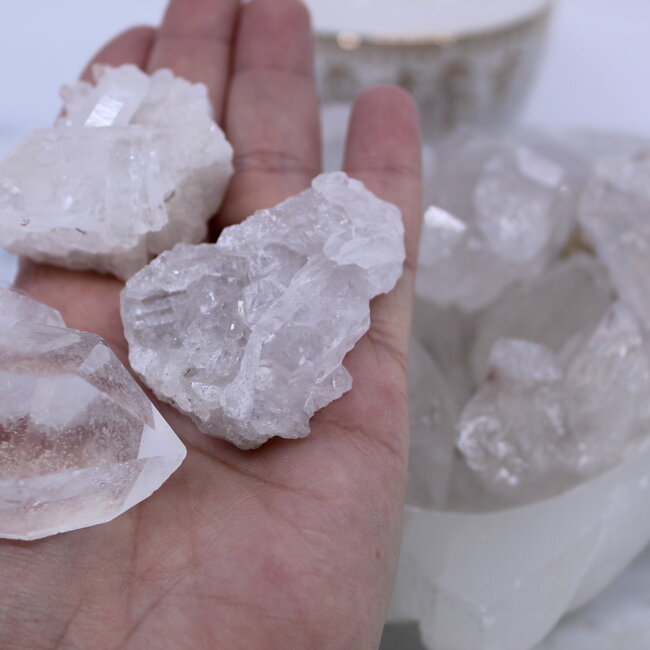 Clear (Crystal) Quartz Clusters - Medium (1.5-2") Rough Raw Natural
