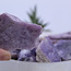 Lepidolite (Purple Mica) Slabs (One Side Polished) Slices Flats - 2"