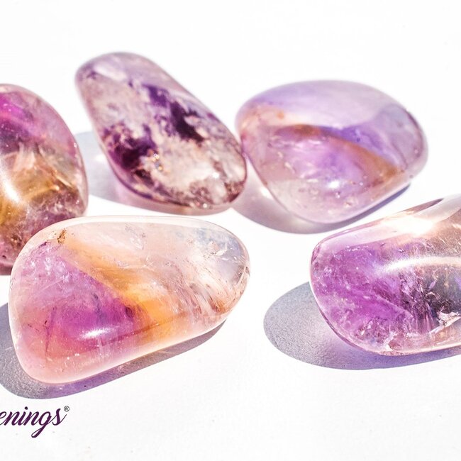 Ametrine - Tumbled (Amethyst & Citrine)
