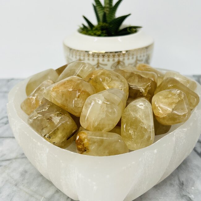 Congo Citrine (Kundalini Quartz) - Jumbo Large Tumbled Smooth