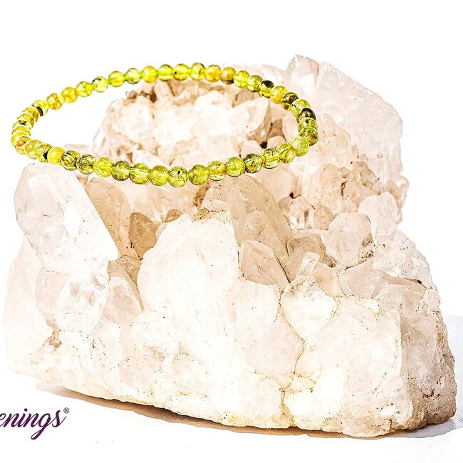 Green Peridot Bracelets - 4mm Mini