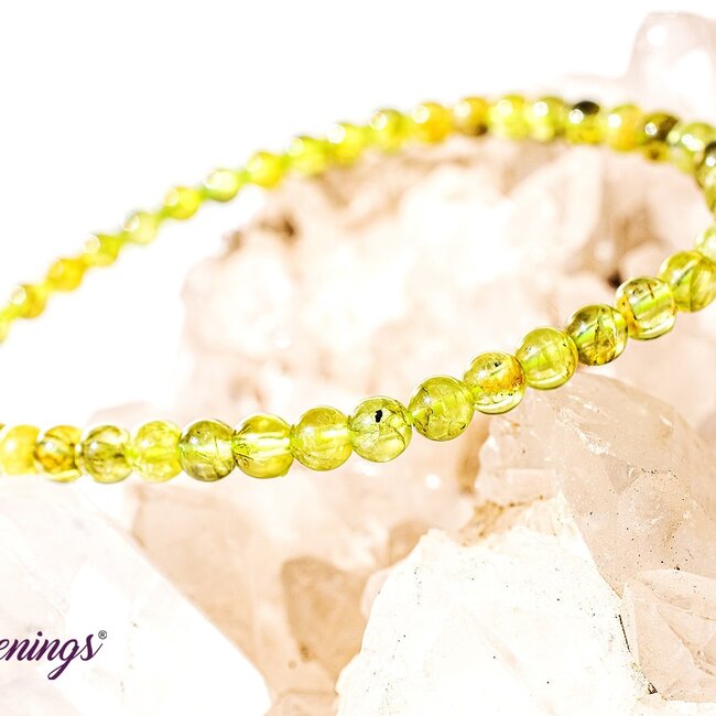 Green Peridot Bracelets - 4mm Mini
