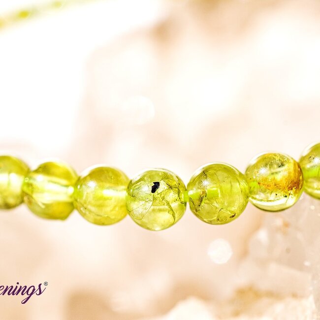 Green Peridot Bracelets - 4mm Mini