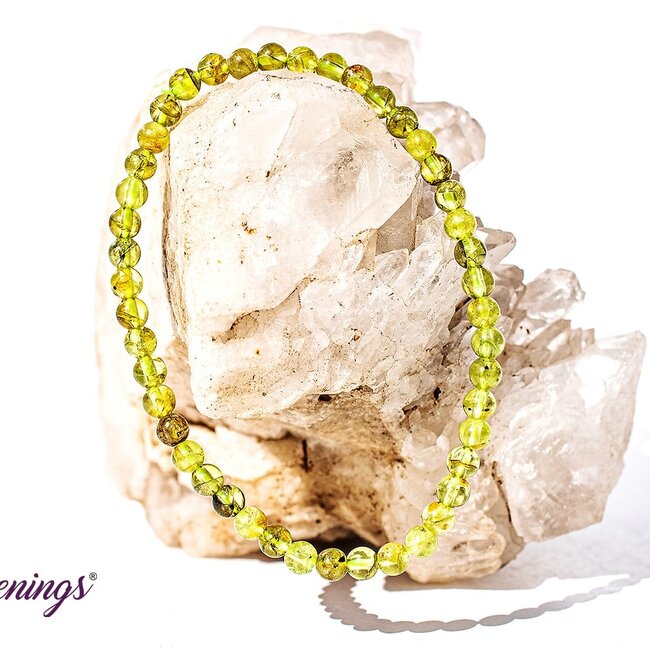 Green Peridot Bracelets - 4mm Mini