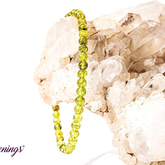 Green Peridot Bracelets - 4mm Mini