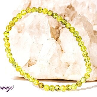 Green Peridot Bracelets - 4mm Mini Green Peridot Bracelets - 4mm Mini