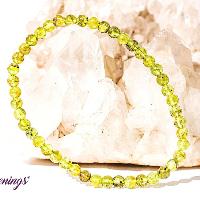 Green Peridot Bracelets - 4mm Mini