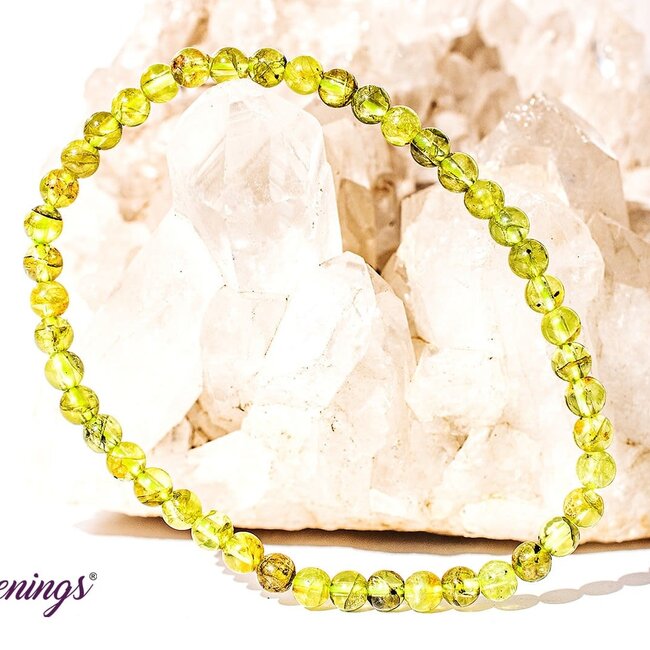 Green Peridot Bracelets - 4mm Mini