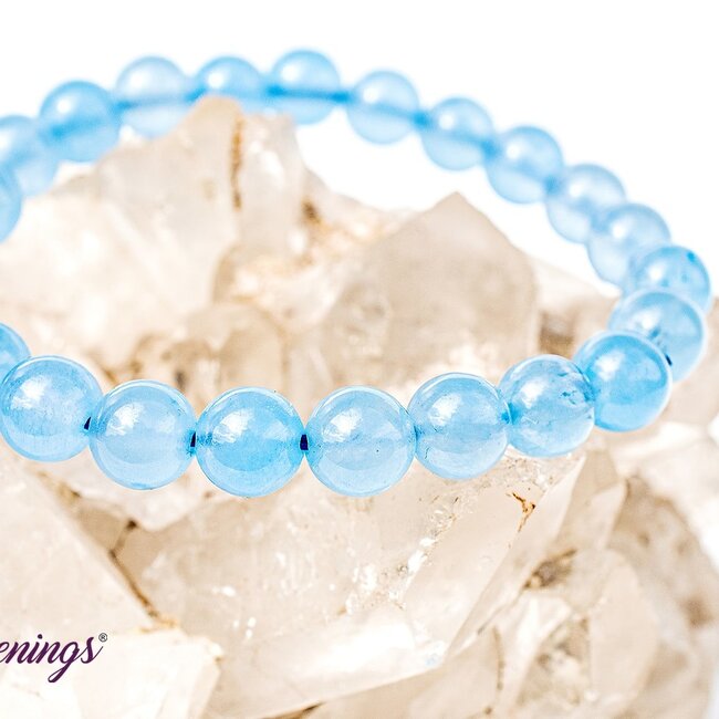 Blue Chalcedony Bracelets - 7-8mm